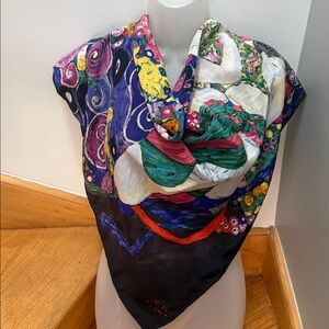 Silk Scarf Reproduction of the famous artwork “The Maiden” by Gustav Klimt.